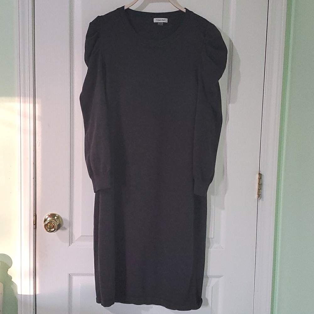 Calvin Klein Sweater Dress X-large Knee length